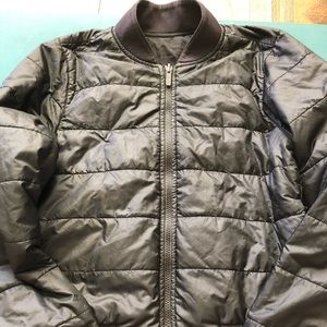 non stop reversible bomber